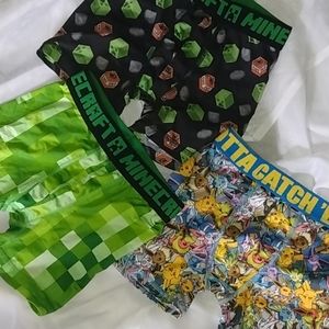 Set of nerdy boys' boxers